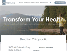 Tablet Screenshot of elevationchiromckinney.com